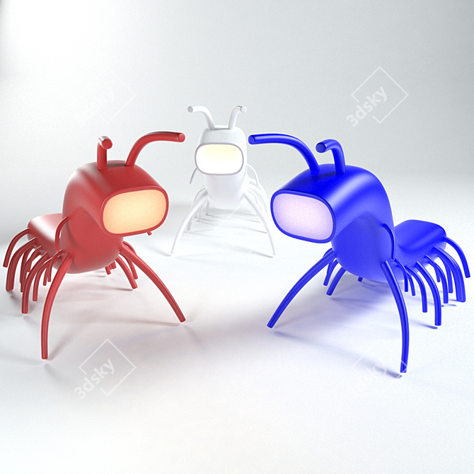 Bug Lamp: Quirky Table Light 3D model image 1