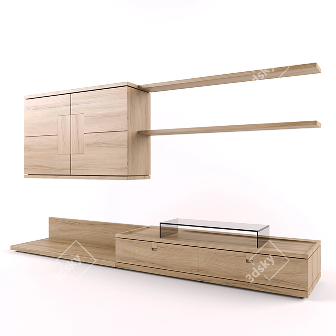 VOGLAUER V-VITA TV Wall Unit 2750х550х1350 3D model image 1