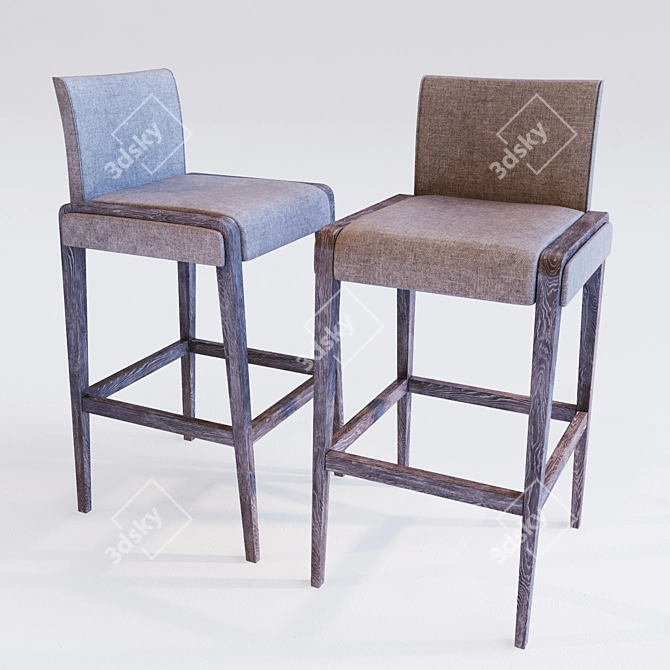 Modern Jil Bar Stool 3D model image 1