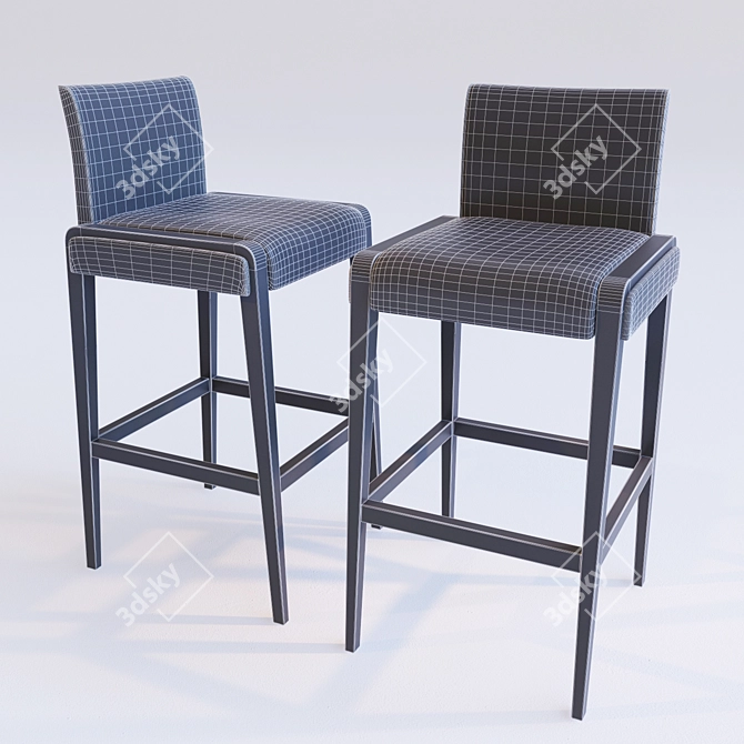 Modern Jil Bar Stool 3D model image 2