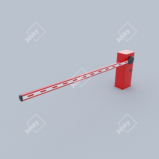 SmartPark Automatic Parking Barrier 3D model image 1