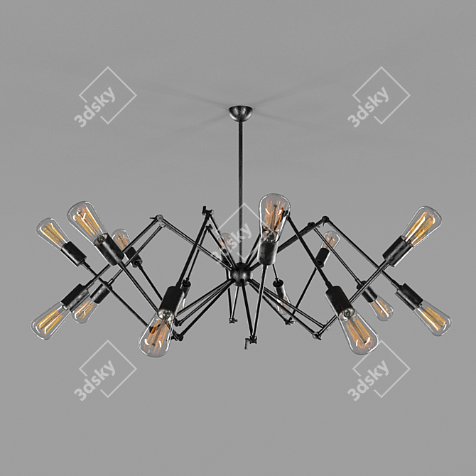 Minimalist Hanging Pendant Light 3D model image 1