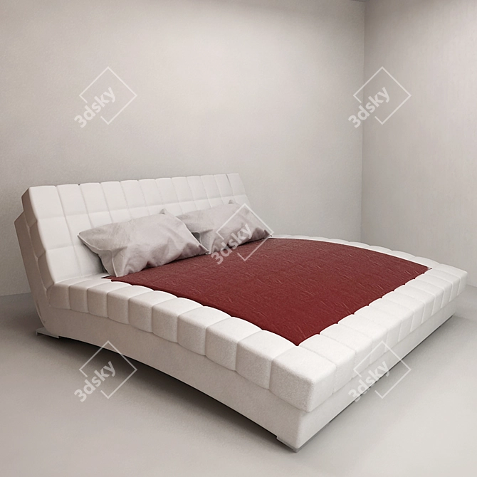 Sonata Mobel Bed 3D model image 1