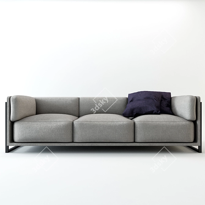 Modern Oslo Sofa - 3Dmax & Vray Compatible 3D model image 1