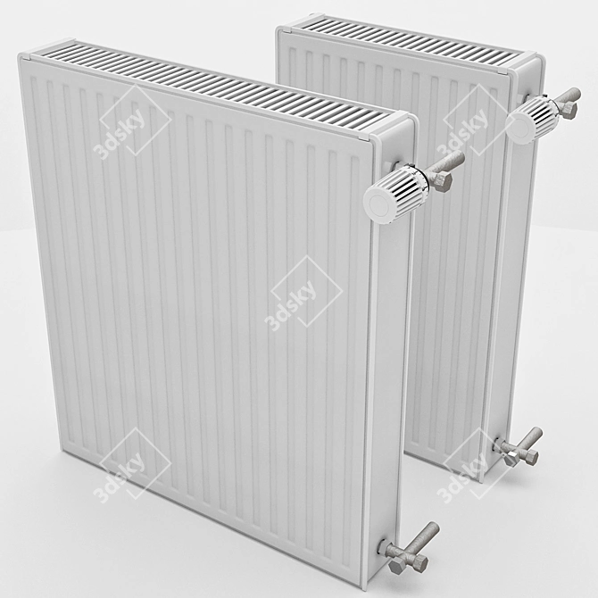 Highpoly Radiator with Vray Materials 3D model image 1