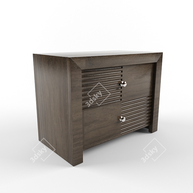 Elegant Elmwood London Side Table 3D model image 1