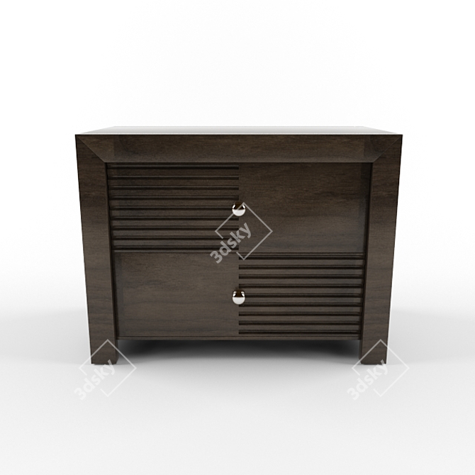 Elegant Elmwood London Side Table 3D model image 2