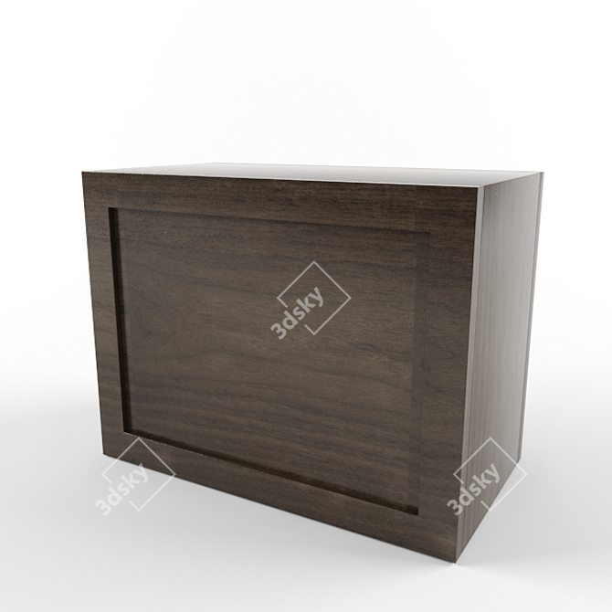 Elegant Elmwood London Side Table 3D model image 3