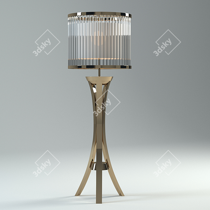 Elegant Illuminating Floor Lamp 3D model image 1