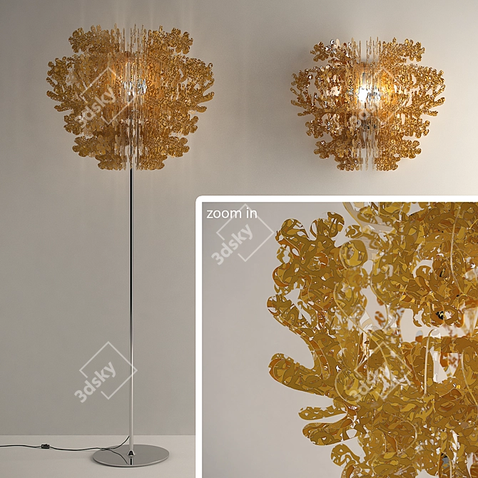 Golden Glow Lighting Set 3D model image 1