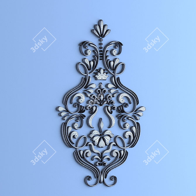 Elegant 3D Panel - Decorative 3D model image 2