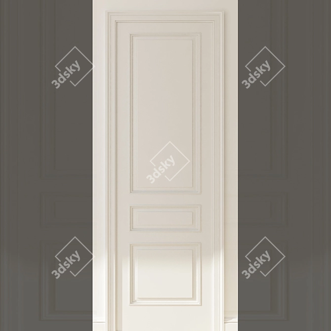 Modern Door Frames for Enhanced Security 3D model image 1