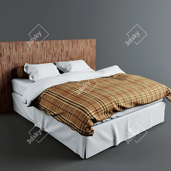Luxury Dream Bed 3D model image 1