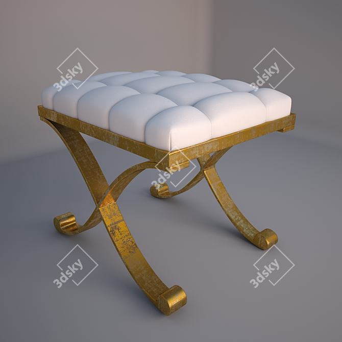 Elegance in Seating: Christopher Guy Bench 3D model image 1