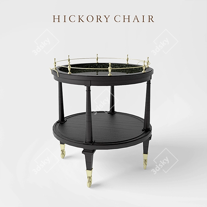 Rustic Bar Table - HICKORY CHAIR 3D model image 1