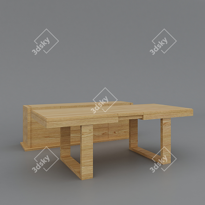 Opiom Table & Console Set 3D model image 2