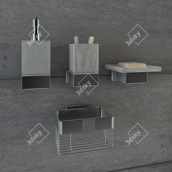 Durovit Karree: Brilliant Bathroom Collection 3D model image 2