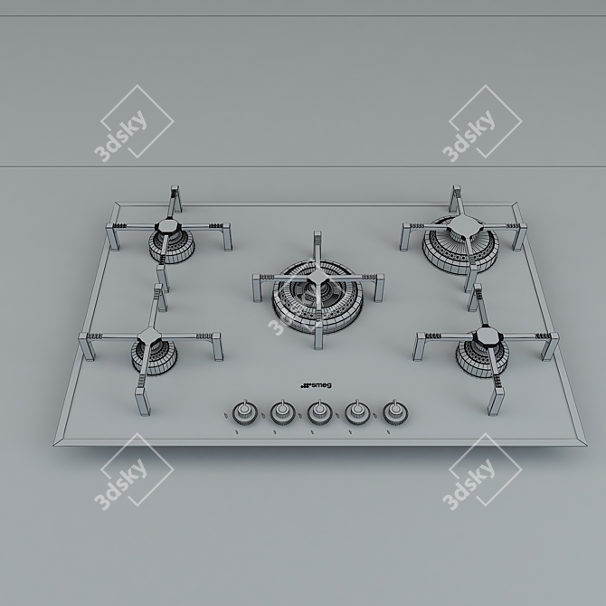 Sleek and Stylish SMEG PVB 750 3D model image 3