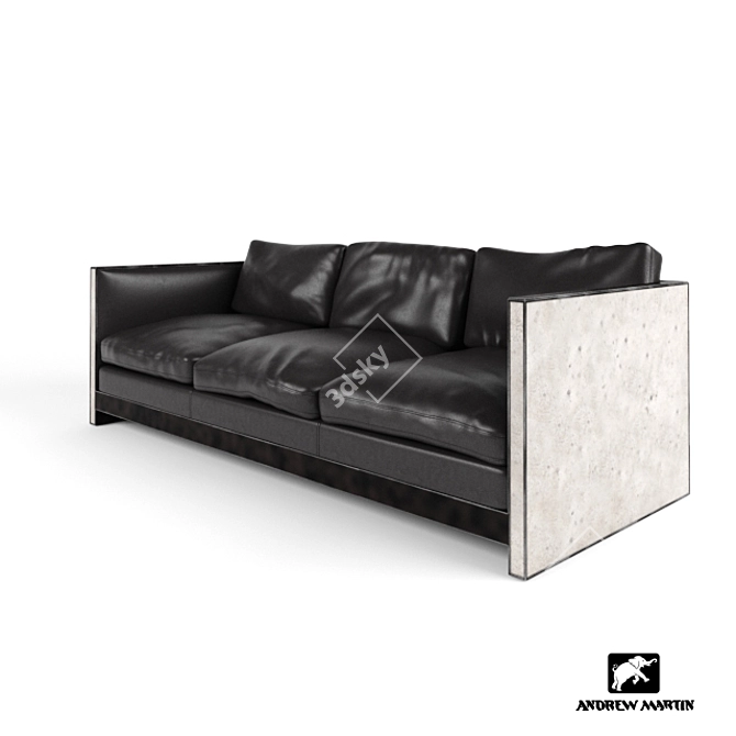 Elegant Walter Sofa for Style 3D model image 2