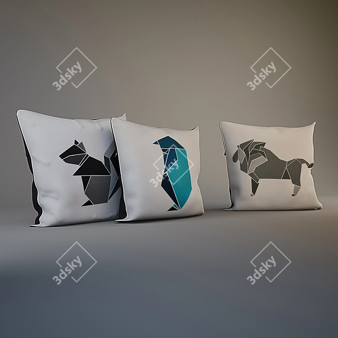 BoConcept Fusion Design Pillows 3D model image 1