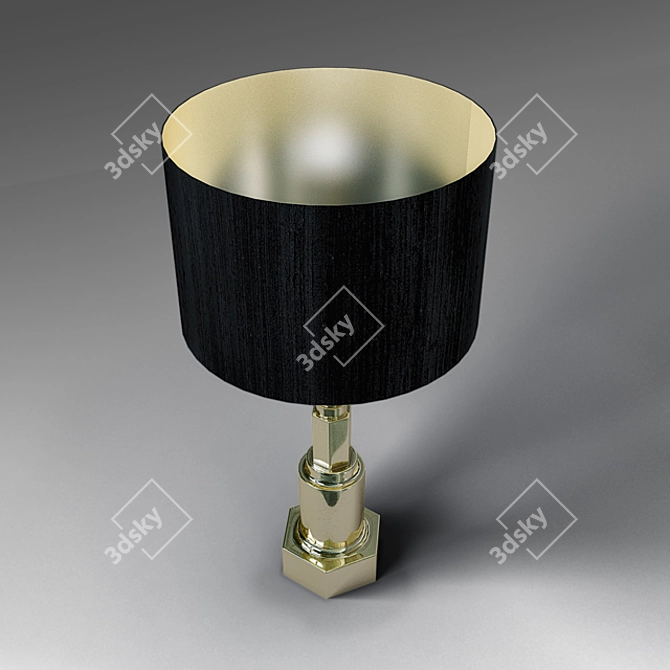 Modern Kelly Table Lamp 3D model image 2