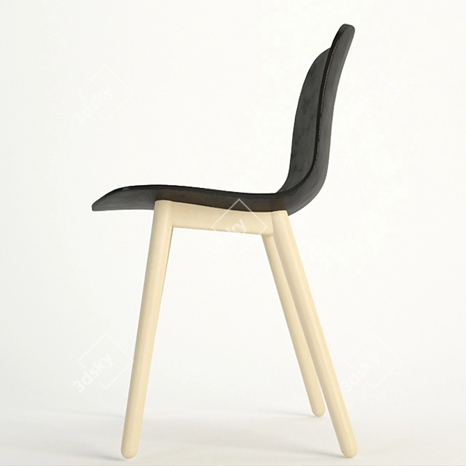 Sleek AAC_12 Chair 3D model image 2