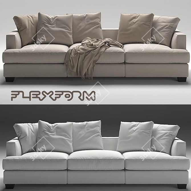 Elegant and Versatile Eros Sofa 3D model image 1