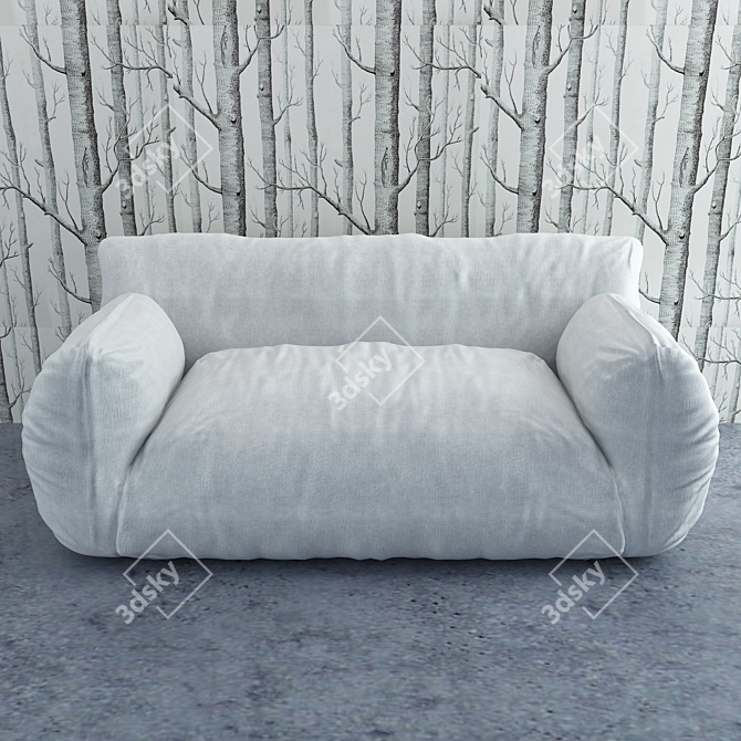 Nuvola 10: Stylish Designer Sofa 3D model image 1