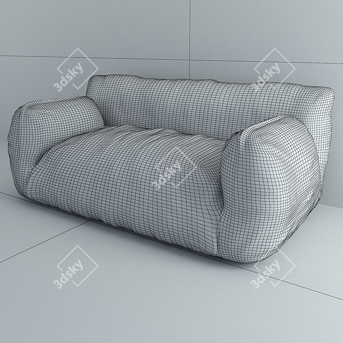 Nuvola 10: Stylish Designer Sofa 3D model image 3