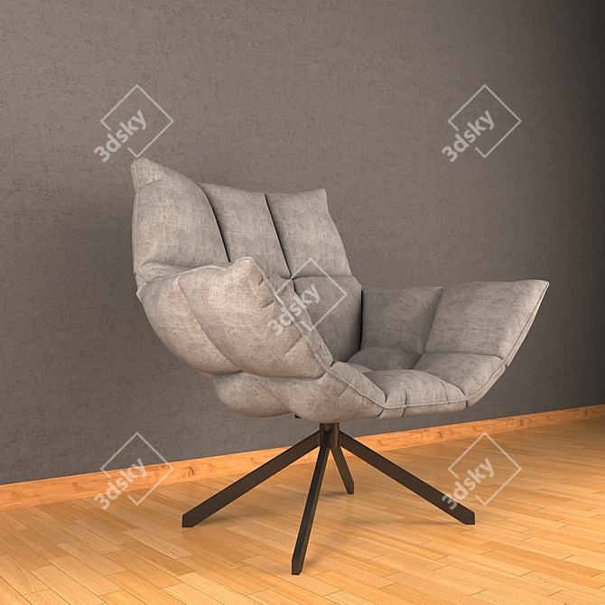 Cozy Lounge Chair 3D model image 2