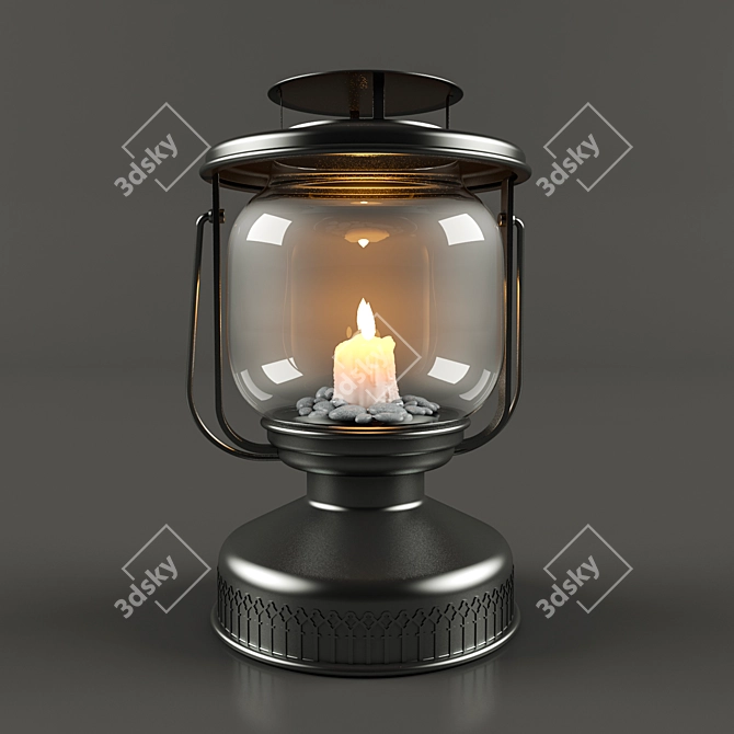 Elegant Glow: Decorative Lamp 3D model image 1