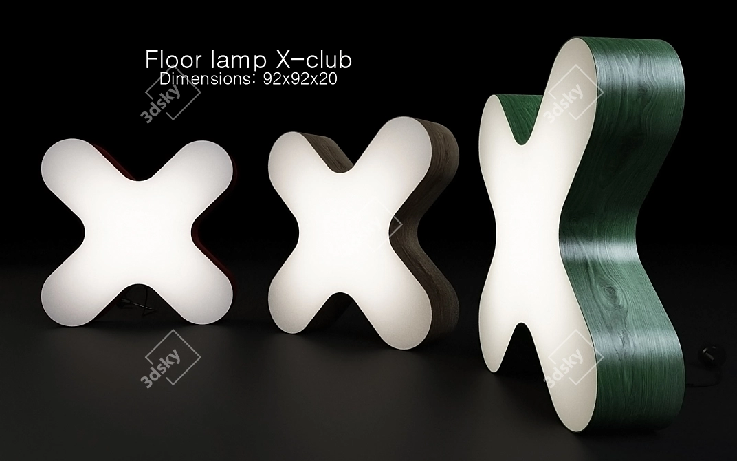 Modern Club Lamp 3D model image 1