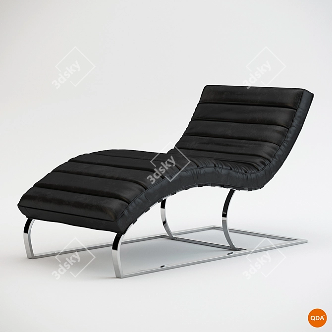Stylish and Comfortable Chaise 3D model image 1