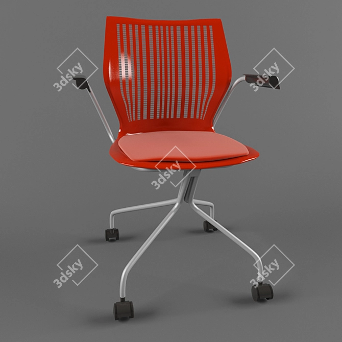 Knoll Multigeneration Hybrid Base: Versatile Seating Solution 3D model image 1