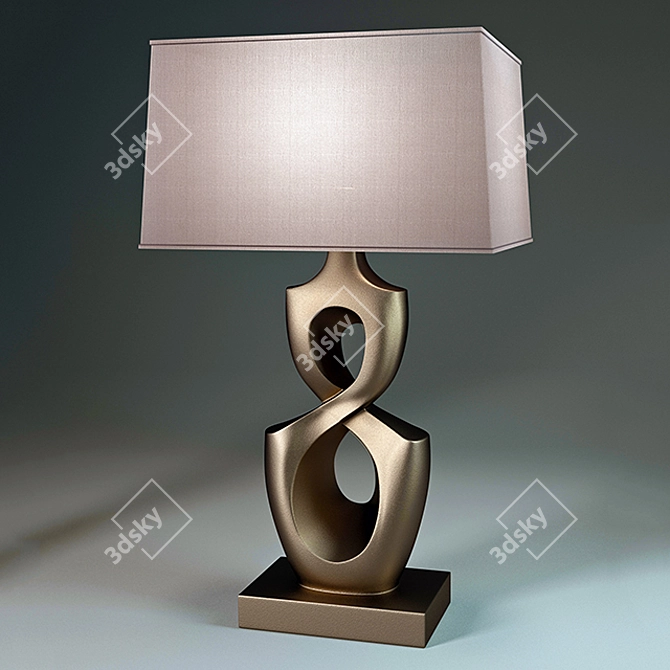 Faro Spanish Table Lamp: Elegant Lighting Solution 3D model image 1
