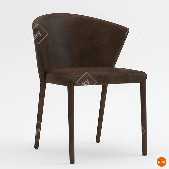 Modern Calligaris Amelie Chair 3D model image 2