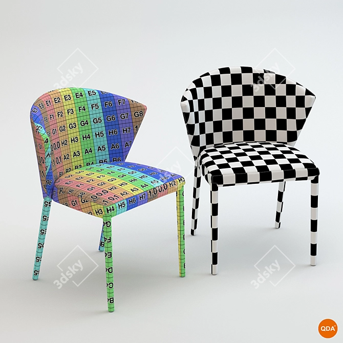 Modern Calligaris Amelie Chair 3D model image 3