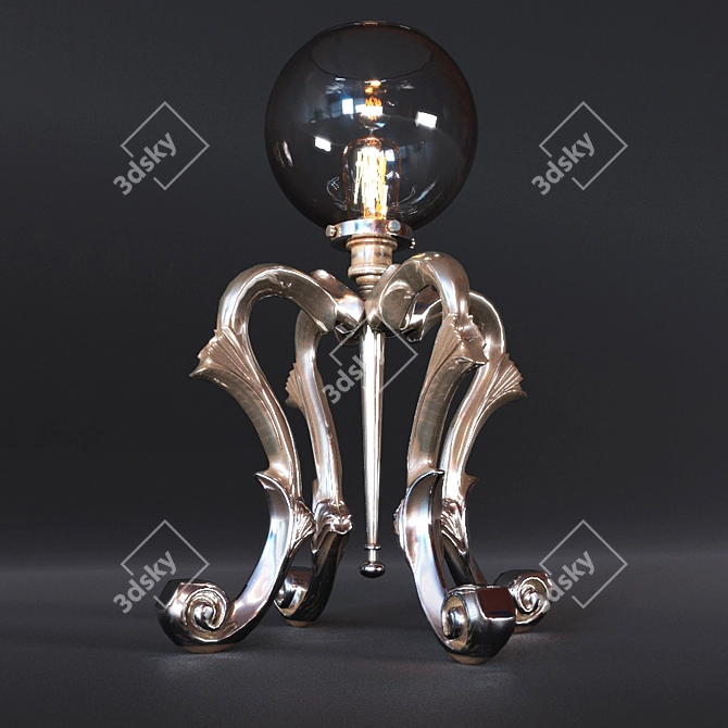 Sleek Illuminate: Table Lamp 3D model image 1