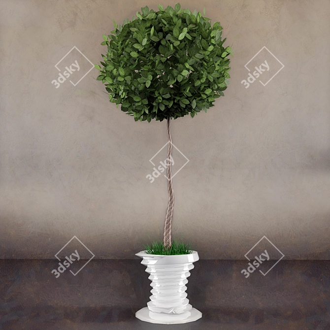 Elegant Tree Vase 3D model image 1