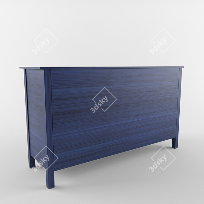 Blue Beauty: IKEA HAMNES 8-Drawer Dresser 3D model image 2