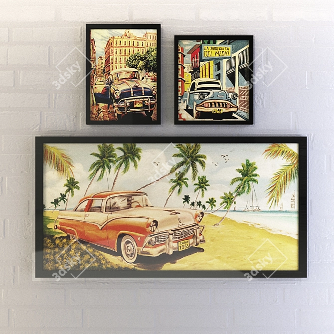 Handcrafted Cuban Artwork - Unwrape & Diffuse Finish! 3D model image 1