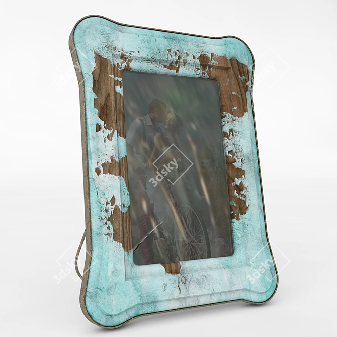 Vintage Chic Photo Frame 3D model image 1