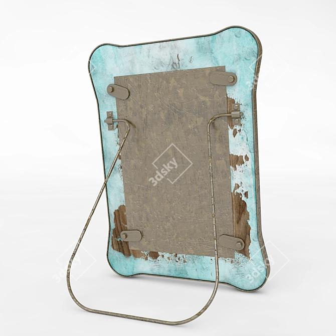 Vintage Chic Photo Frame 3D model image 2