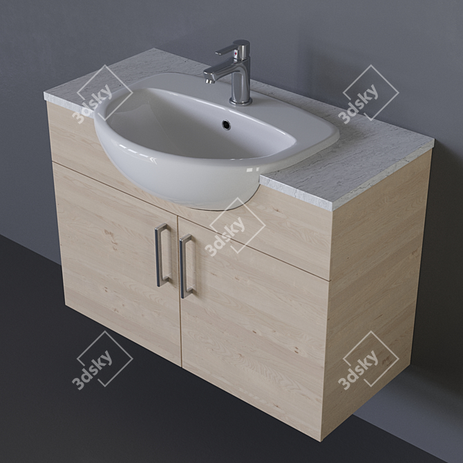 Modern Style Roca-Victoria Sink 3D model image 1