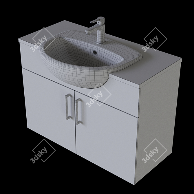 Modern Style Roca-Victoria Sink 3D model image 3