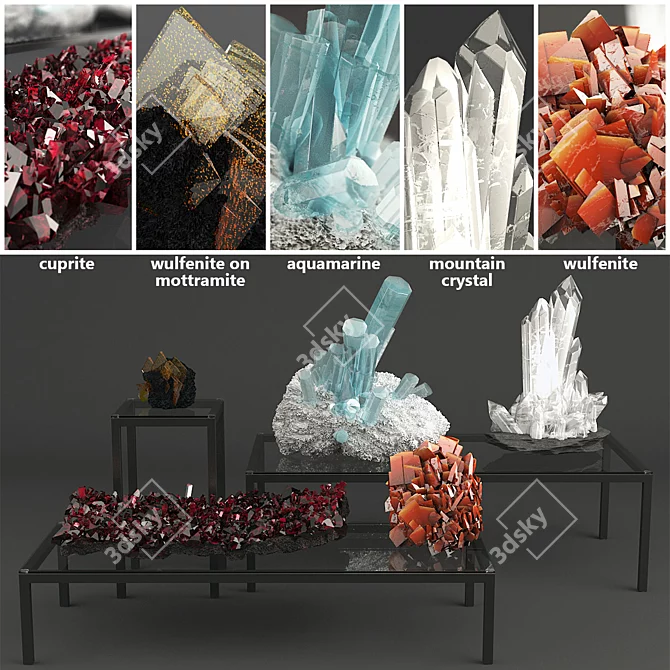  Crystal Marvel Set+Tables 3D model image 1