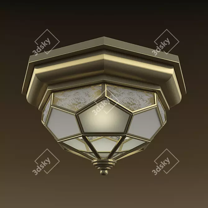 Odeon Clerk Classic Ceiling Light 3D model image 1