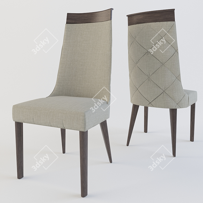 Elegant Giorgio Dining Chair 3D model image 1