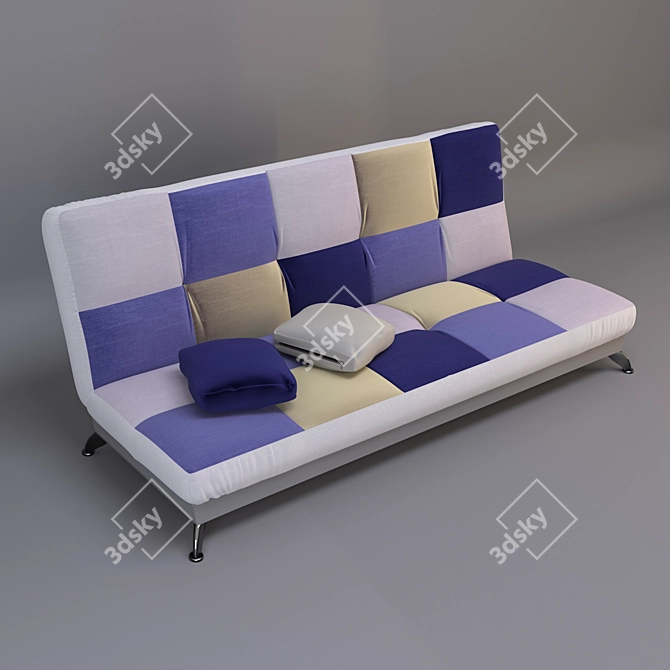 Compact Teen Sofa Bed 3D model image 1