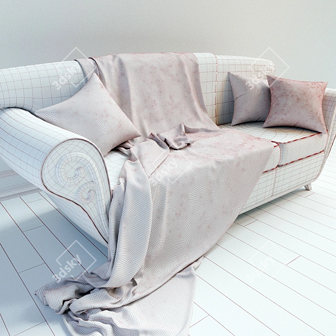 Modern Comfort Sofa 3D model image 3